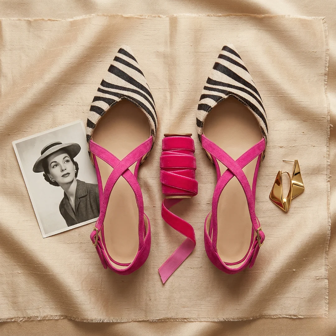 Sandales zèbre femme – collection été